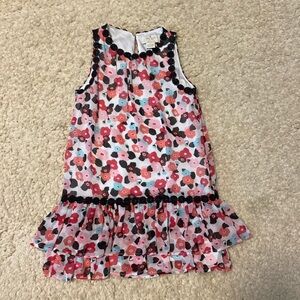 Kate Spade Blooming Floral toddler girl sz 4 sleeveless dress; fully lined